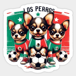 Chihuahua Soccer Futbol Los Perros Mexico #2 Sticker